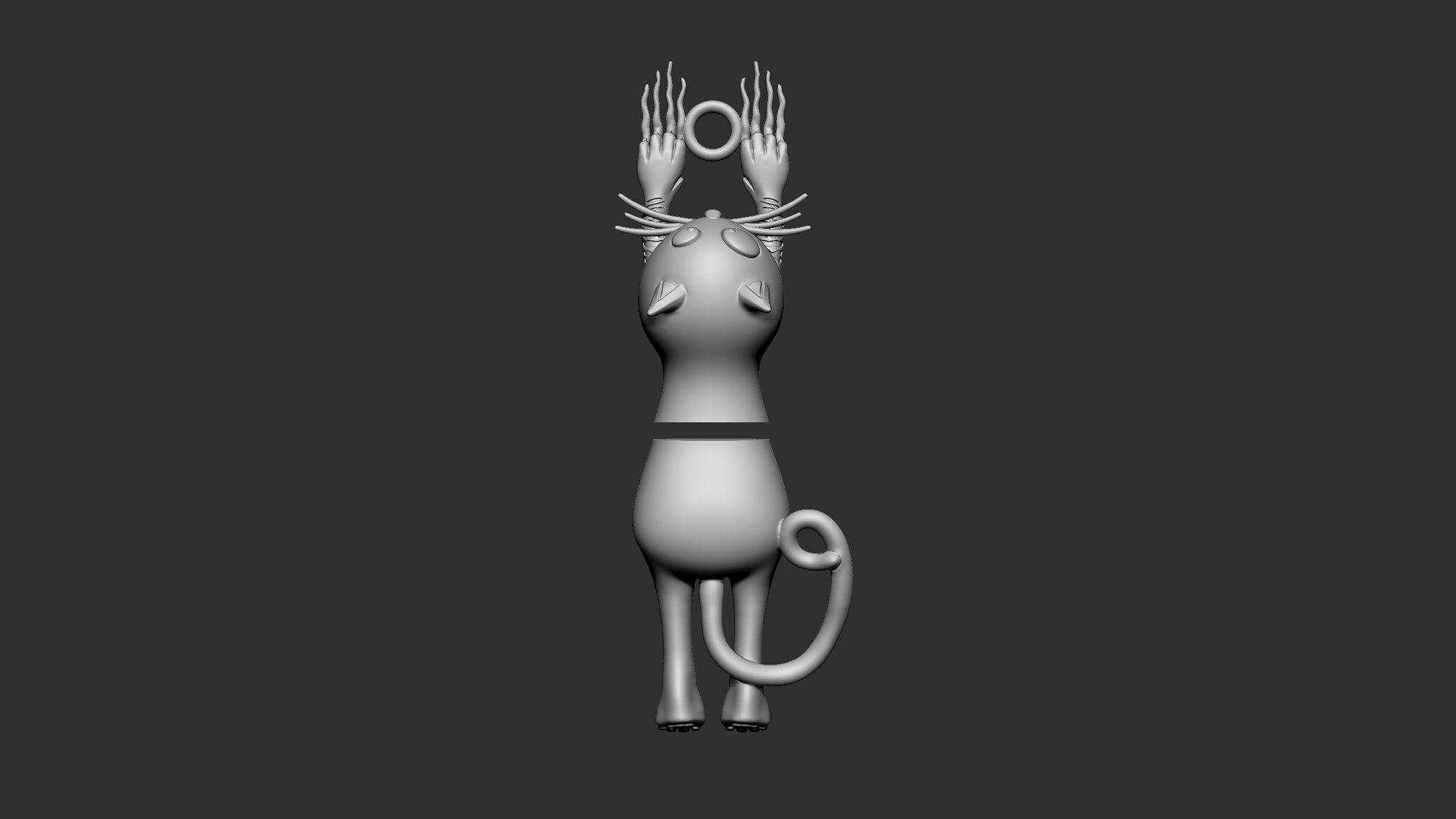 3D model Cartoon Cat key chain - TurboSquid 2156931