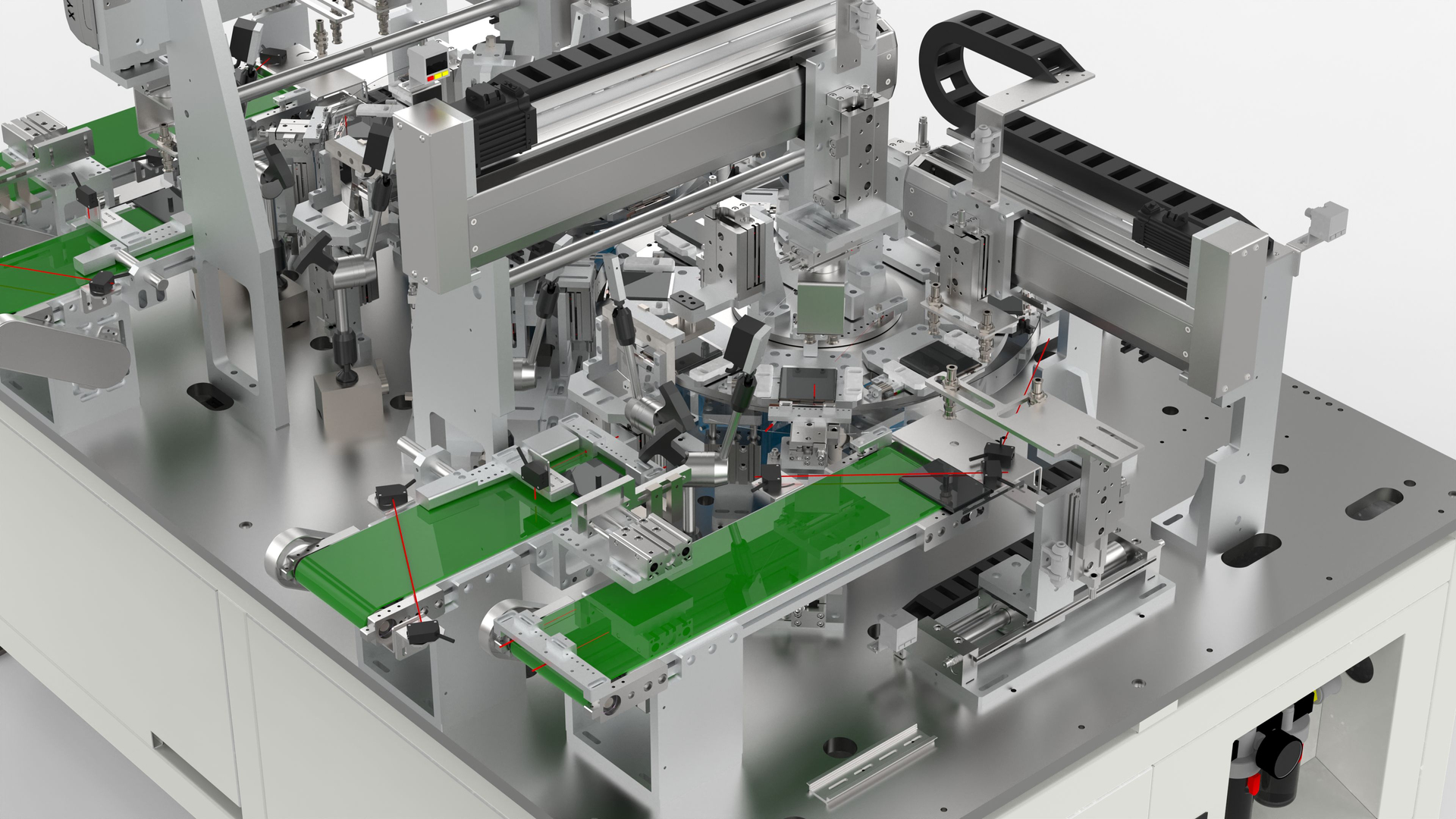 3D model Automatic Double Station Solder Joint Inspection Equipment