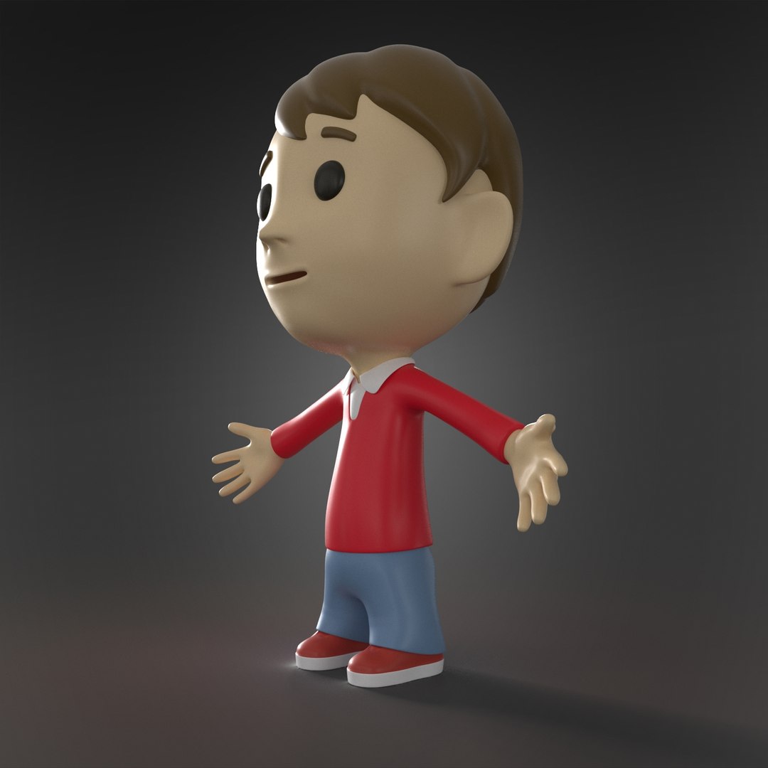 3D Cartoon Character Little Boy Model - TurboSquid 1211695