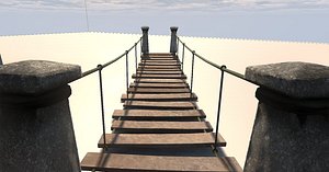 Rope bridge - low poly