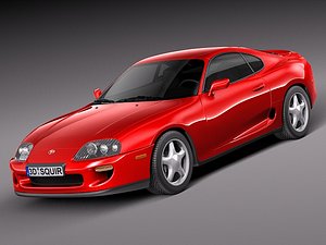 3dsmax toyota supra sport car