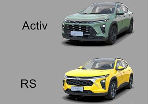 Chevrolet Trax activ and RS 2023 3D model