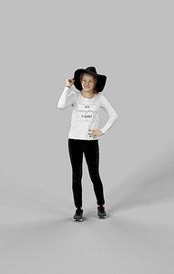 3D model hat ema casual
