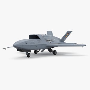Jet Powered UAV EADS Barracuda 3D model