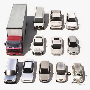 3D Low Poly Vehicles Pack Driveable Game Ready model