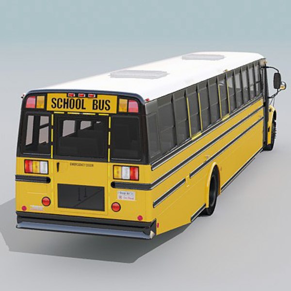 3d school bus c2