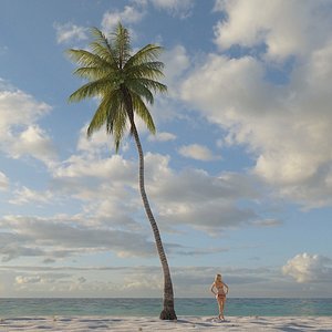 3ds max coconut palm