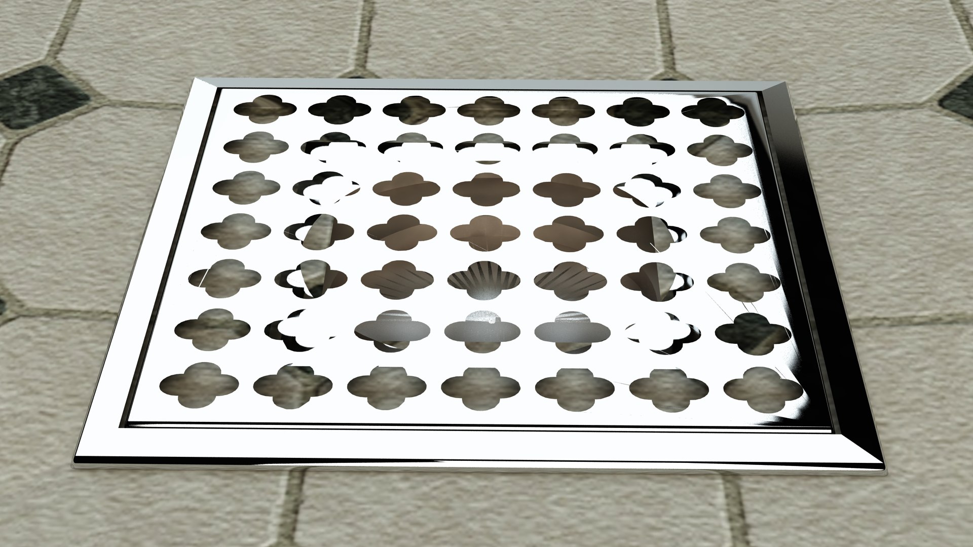 Bathroom Water Drain 3d Model