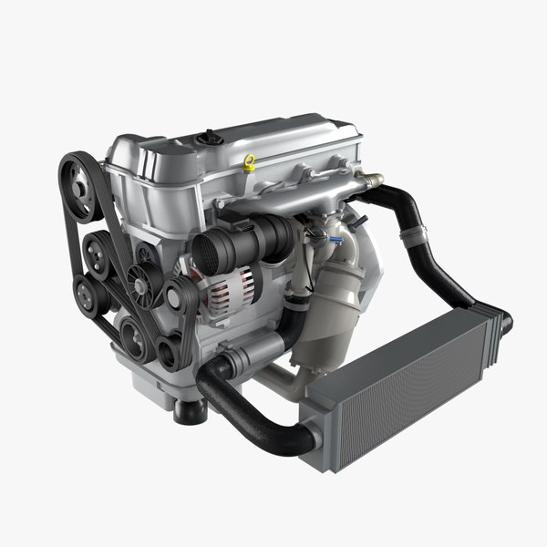 Car engine, Free 3D model