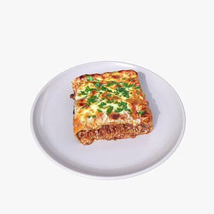 3D model Lasagna Lazania