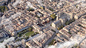 3D Bordeaux City in France