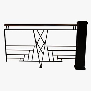 Art Deco Railing and Column