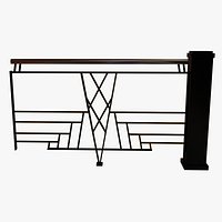 Art Deco Railing and Column