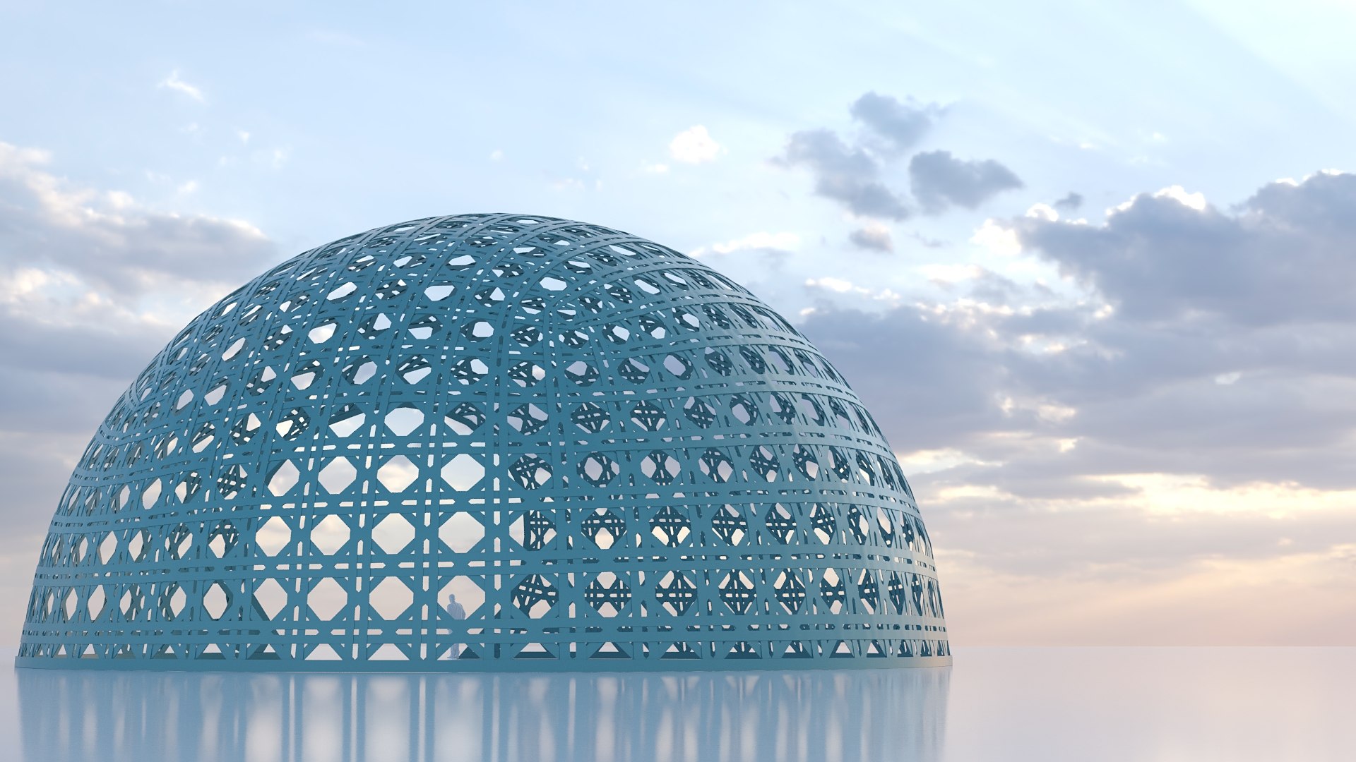 Wicker Dome Pavilion 3D Model - TurboSquid 2131354