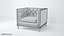 Ethan Allen Anderson Chaise Tissu