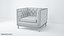 Ethan Allen Anderson Chaise Tissu