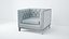 Ethan Allen Anderson Chaise Tissu