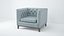 Ethan Allen Anderson Chaise Tissu
