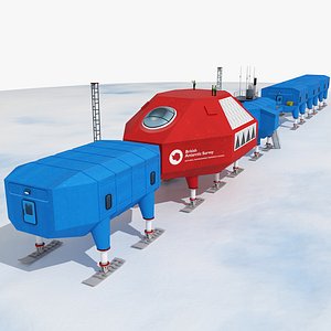 Antarctic Research Station 3D model