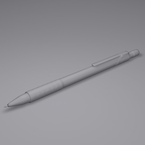 3d model mechanical pencil pen