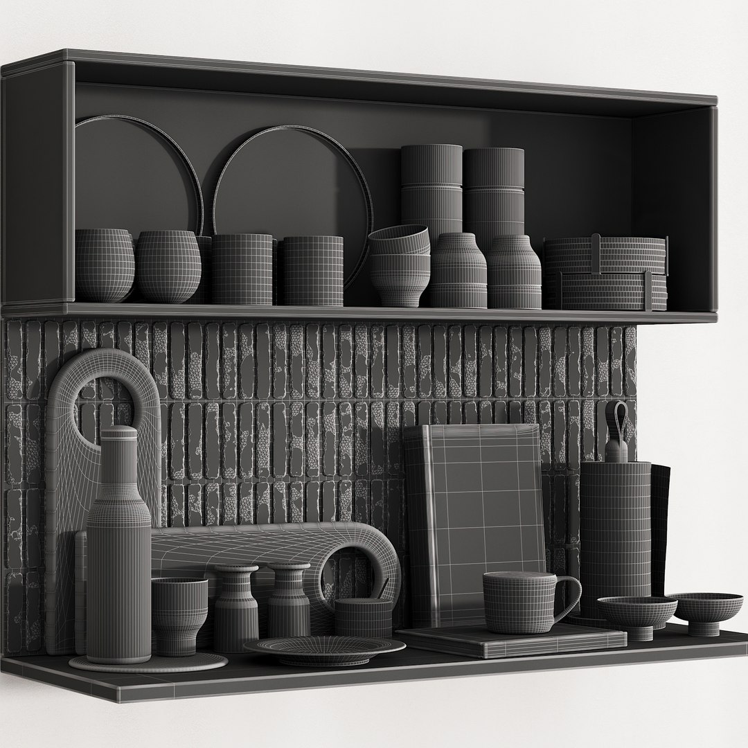 163 kitchen decor set accessories 06 scandi nordic menu 01 3D