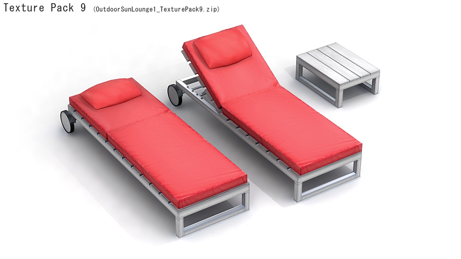 3D Model Outdoor Sun Lounge TurboSquid 1302623