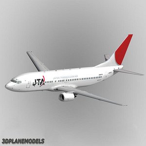 3d model b737-400 japan transocean air