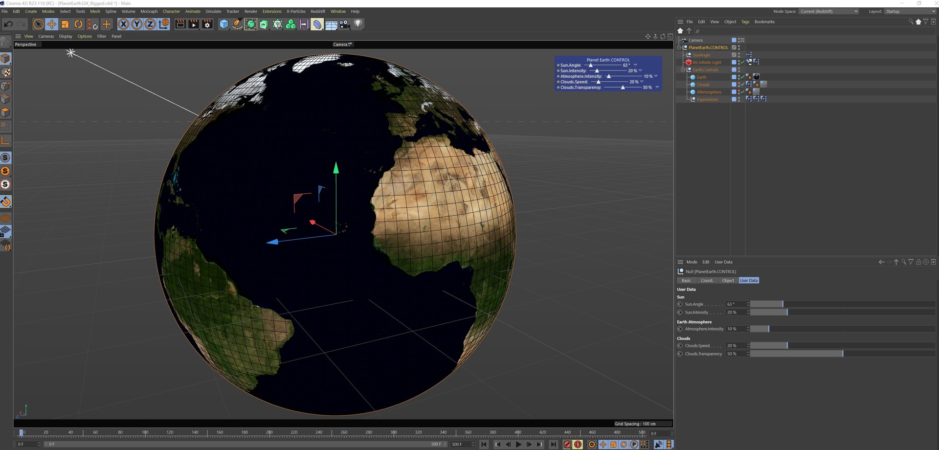 Earth rig night 3D model - TurboSquid 1680838