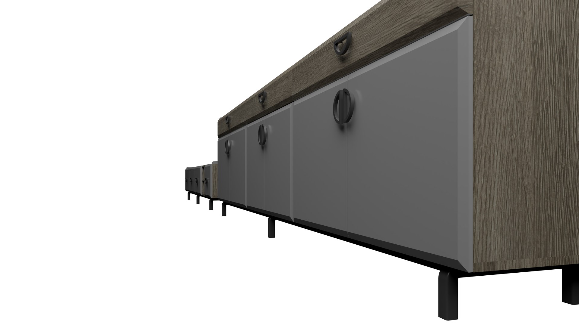 Tv unit and console 3D - TurboSquid 2054625