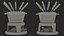 Cheese Fondue Set Black