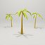 3D pack trees oak palm