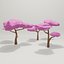 3D pack trees oak palm