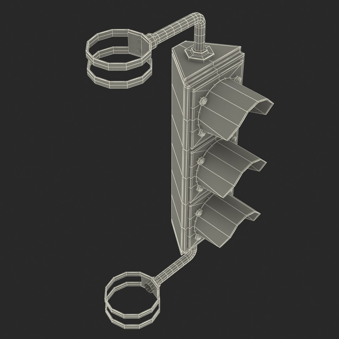 Stop Light 5 3d Model