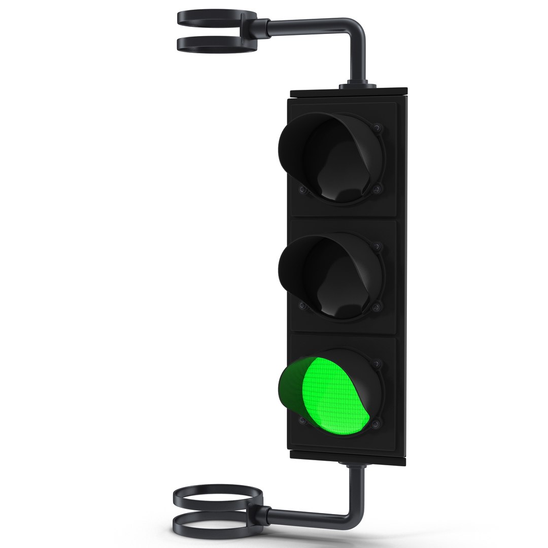 Stop Light 5 3d Model