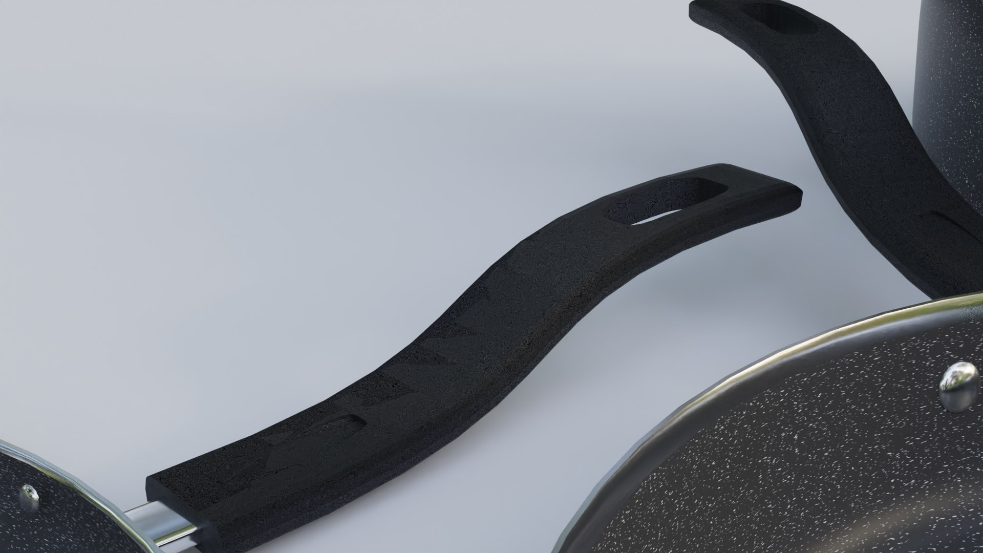 3D Set Of Frying Pan Model - TurboSquid 2317895
