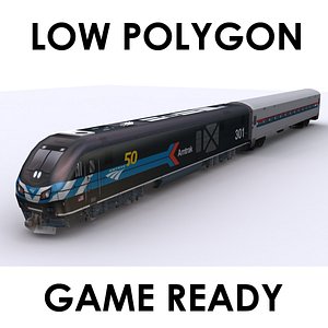 Amtrak ALC 42 Locomotive with LHB Carriage