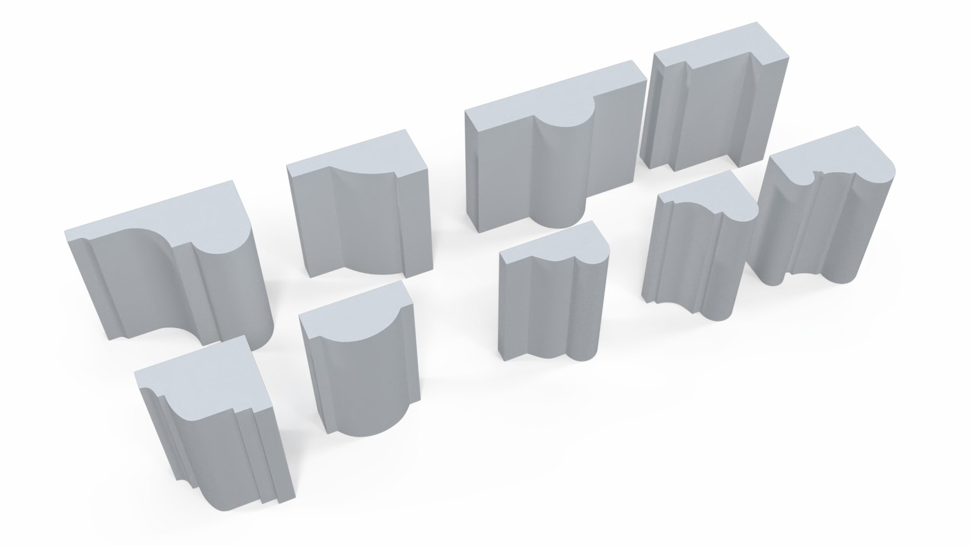 Set Molding Gypsum Part 3 3D Model - TurboSquid 2268613