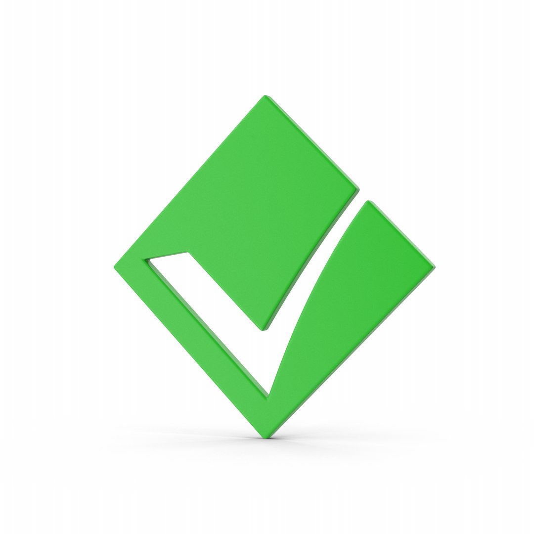 Checkmark 3D model https://p.turbosquid.com/ts-thumb/wA/ka4ULp/PI/checkmark.i02.2k/png/1692521121/1920x1080/fit_q87/983123e45184af3a4ca00b215aafb8d0994a2244/checkmark.i02.2k.jpg