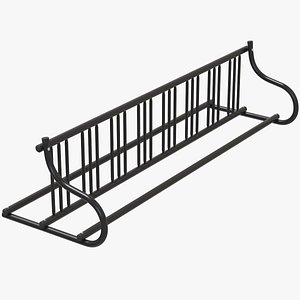Double-Sided Grid Bike Rack