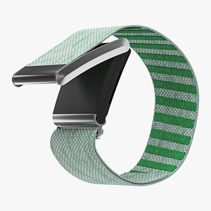 3D Fitness Band Green Rigged