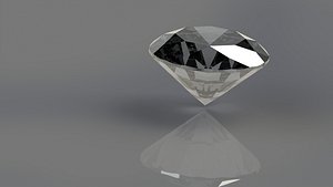 3D brilliant realistic diamond