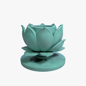 Lotus Blossom Pen Holder Serenity Desk Organizer STL File 3D Printable File