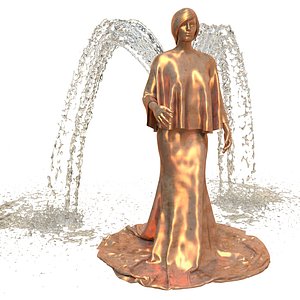 Angel Fountain 3D model