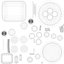 Apple Watch 42mm Link pulsera Dark Space 2 modelo 3D