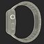 Apple Watch 42mm Link pulsera Dark Space 2 modelo 3D