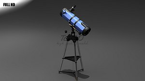 3d model newton telescope