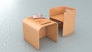 3D laos Kids Seat model
