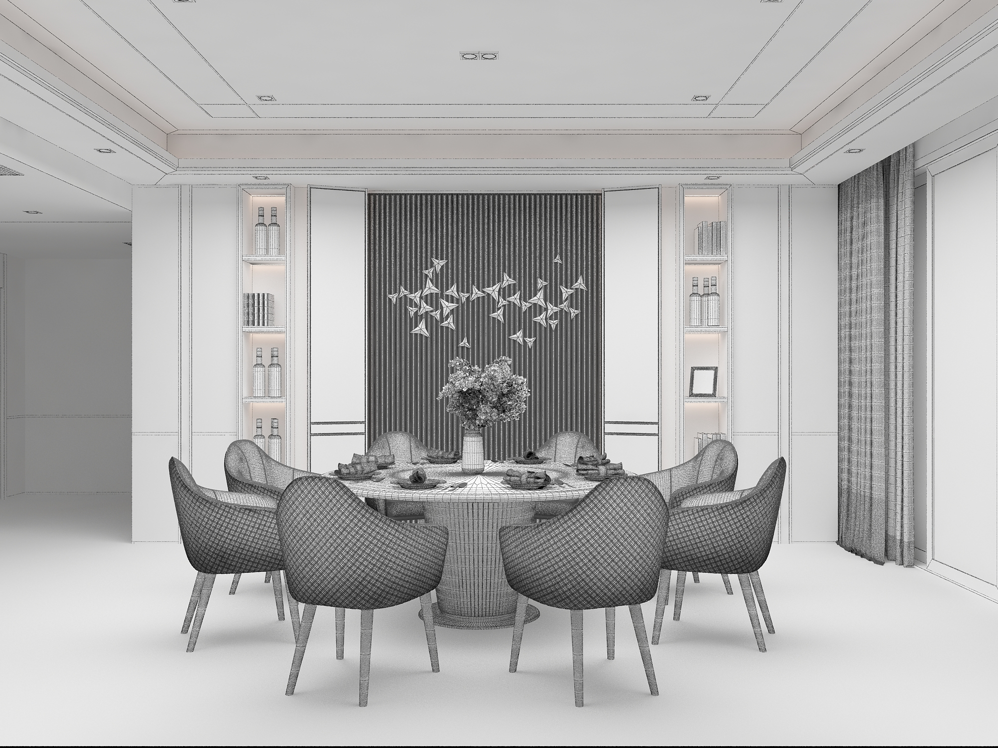 3D Dining Room - 067 model - TurboSquid 1976977