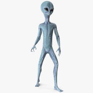 space alien rigged model
