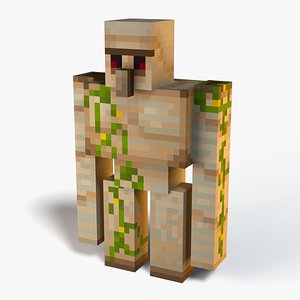 3D Minecraft Iron Golem